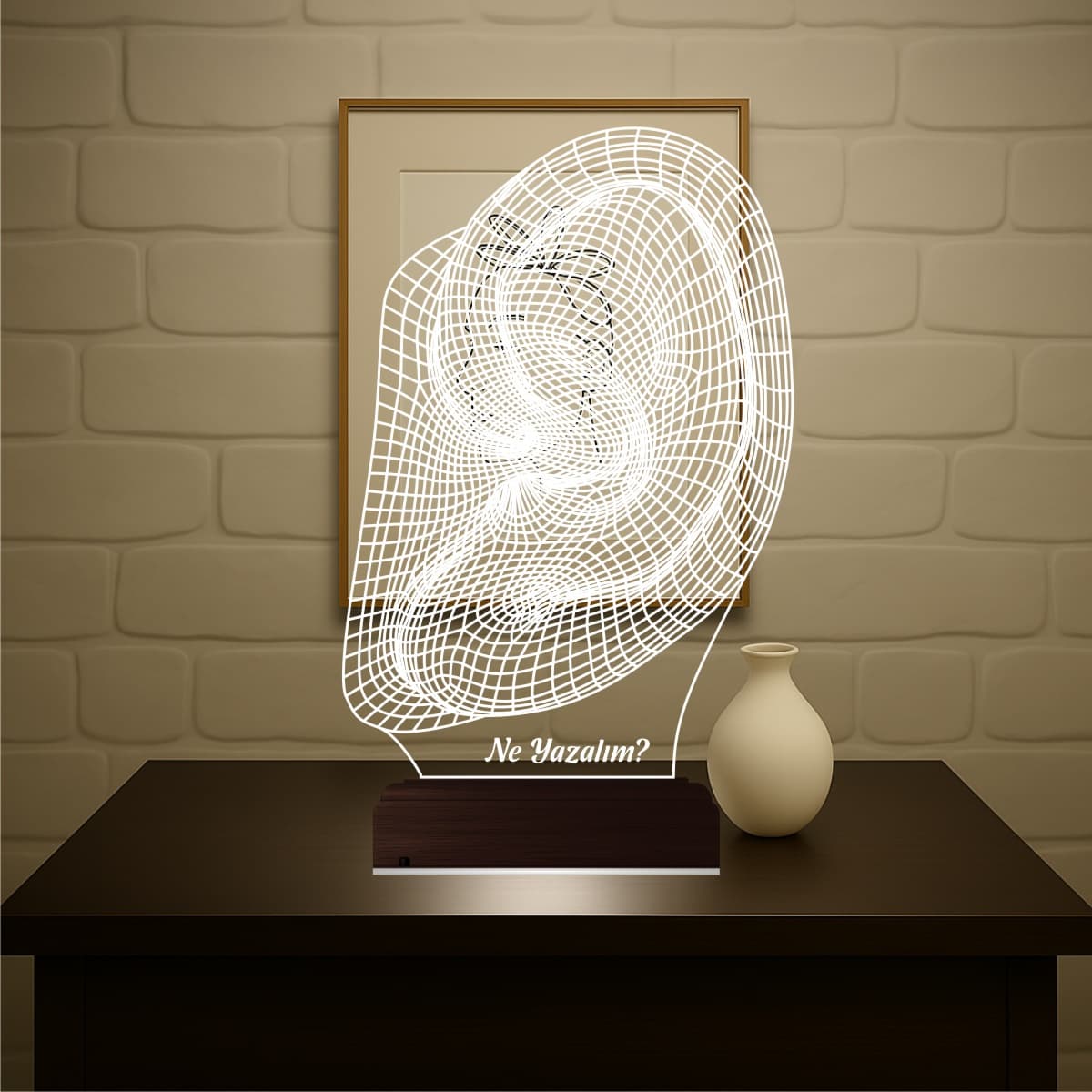 Ухо — 3D LED Ночник | Подарок врачу-отоларингологу 3