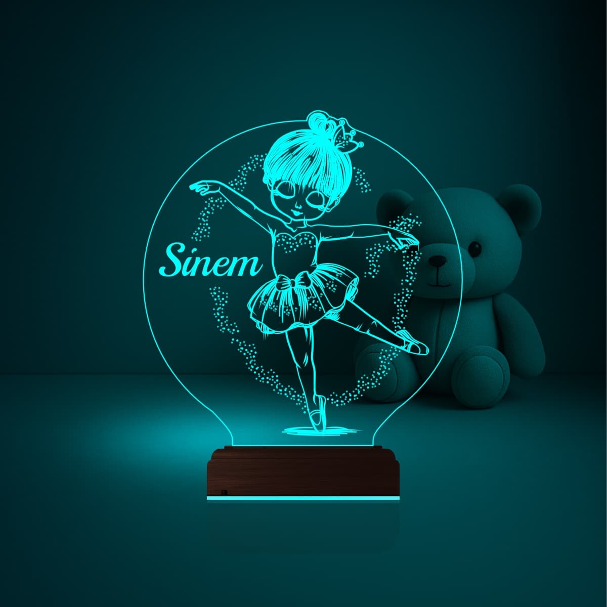 Балерина — 3D LED Ночник | Подарок девочке 1