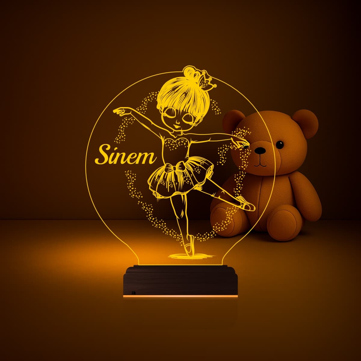 Балерина — 3D LED Ночник | Подарок девочке 2