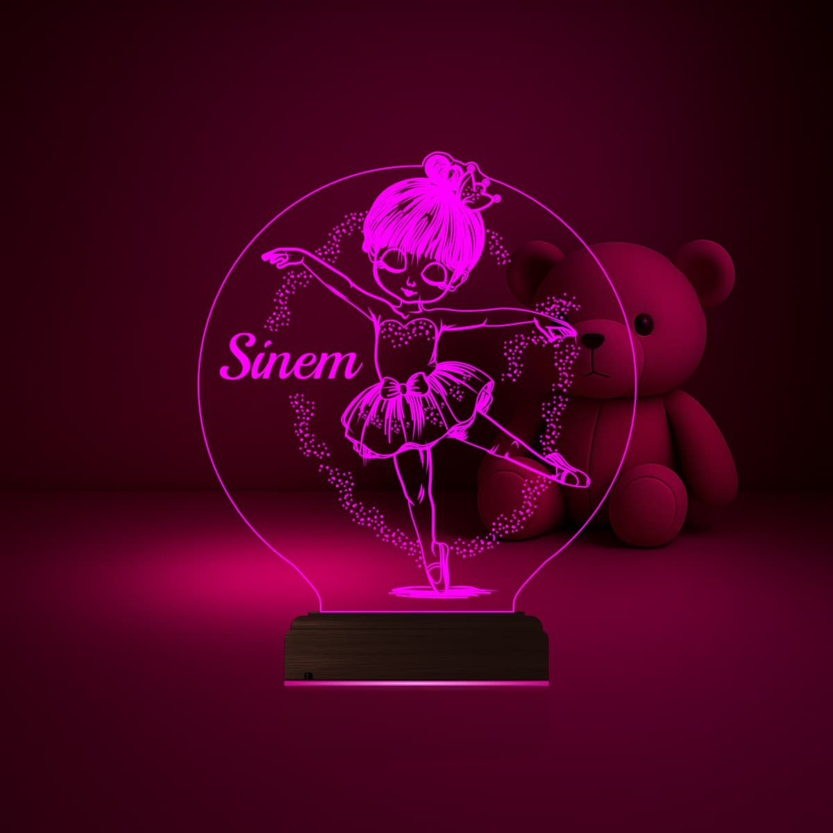 Балерина — 3D LED Ночник | Подарок девочке 6