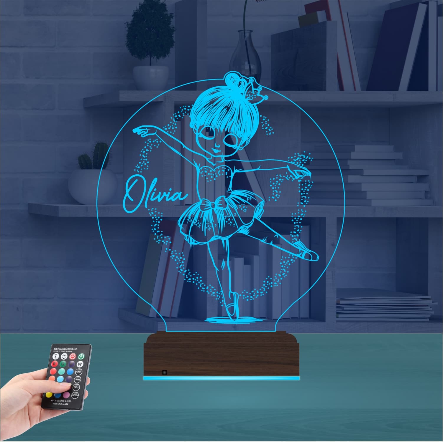 Балерина — 3D LED Ночник | Подарок девочке 9