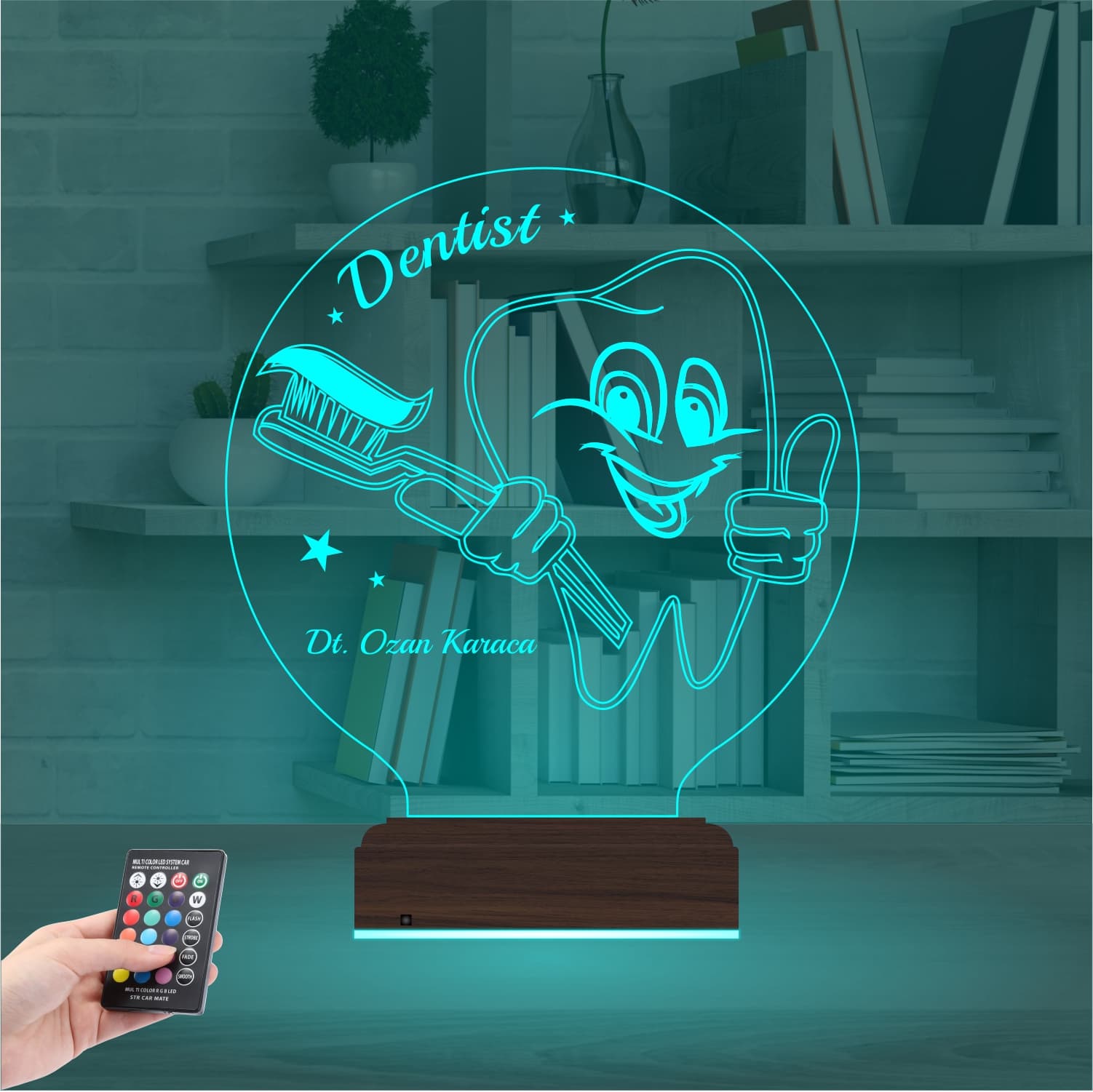 Стоматолог — 3D LED Ночник | Подарок зубному врачу 3