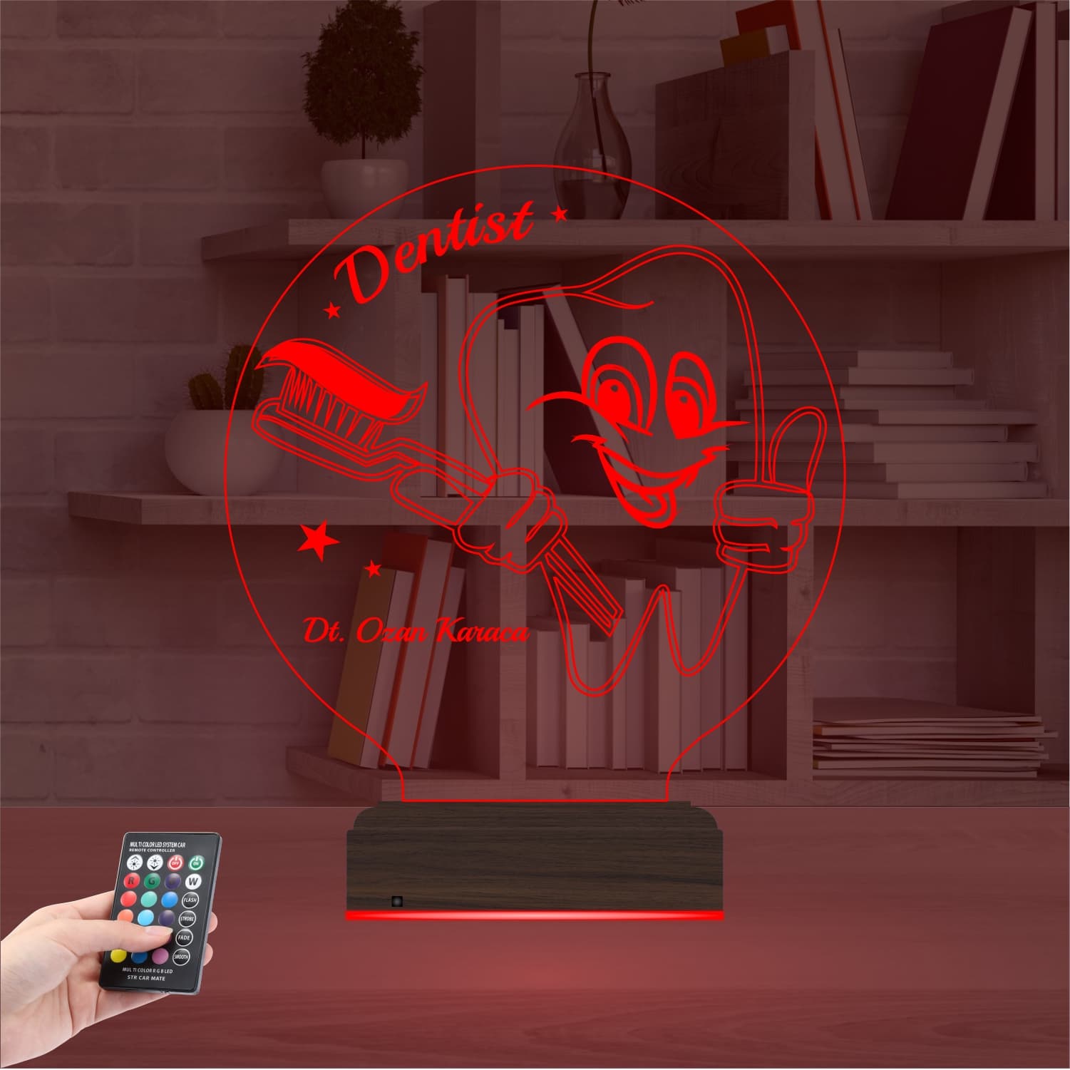 Стоматолог — 3D LED Ночник | Подарок зубному врачу 5