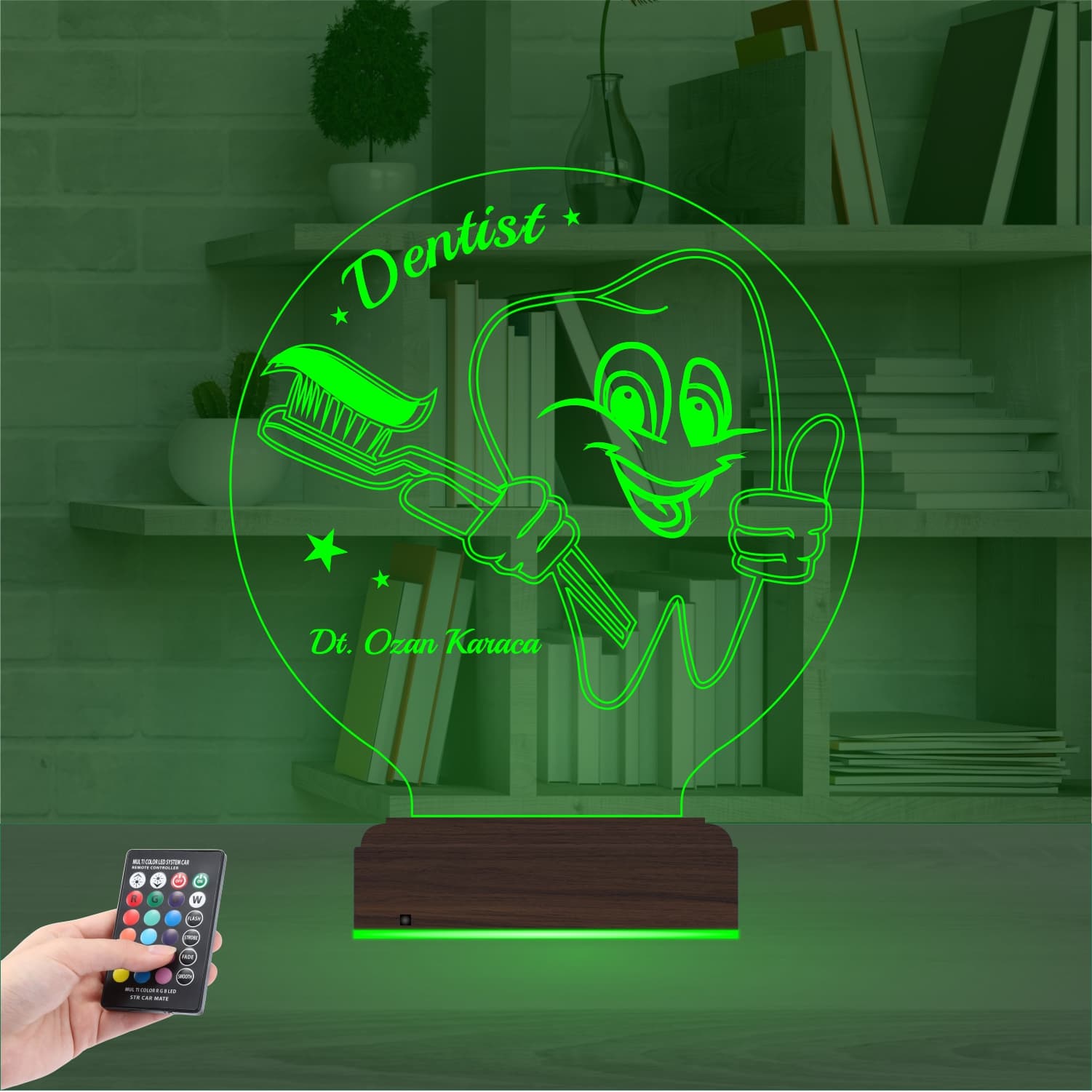 Стоматолог — 3D LED Ночник | Подарок зубному врачу 6