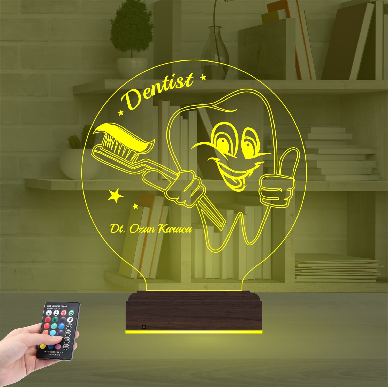 Стоматолог — 3D LED Ночник | Подарок зубному врачу 7