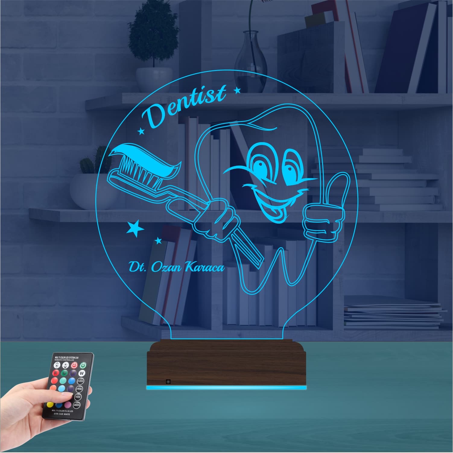 Стоматолог — 3D LED Ночник | Подарок зубному врачу 9