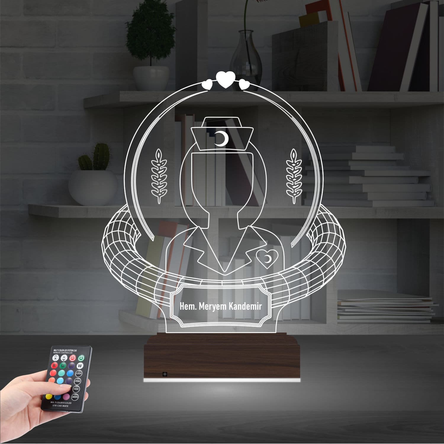 Медсестра — 3D LED Ночник | Подарок медику 2