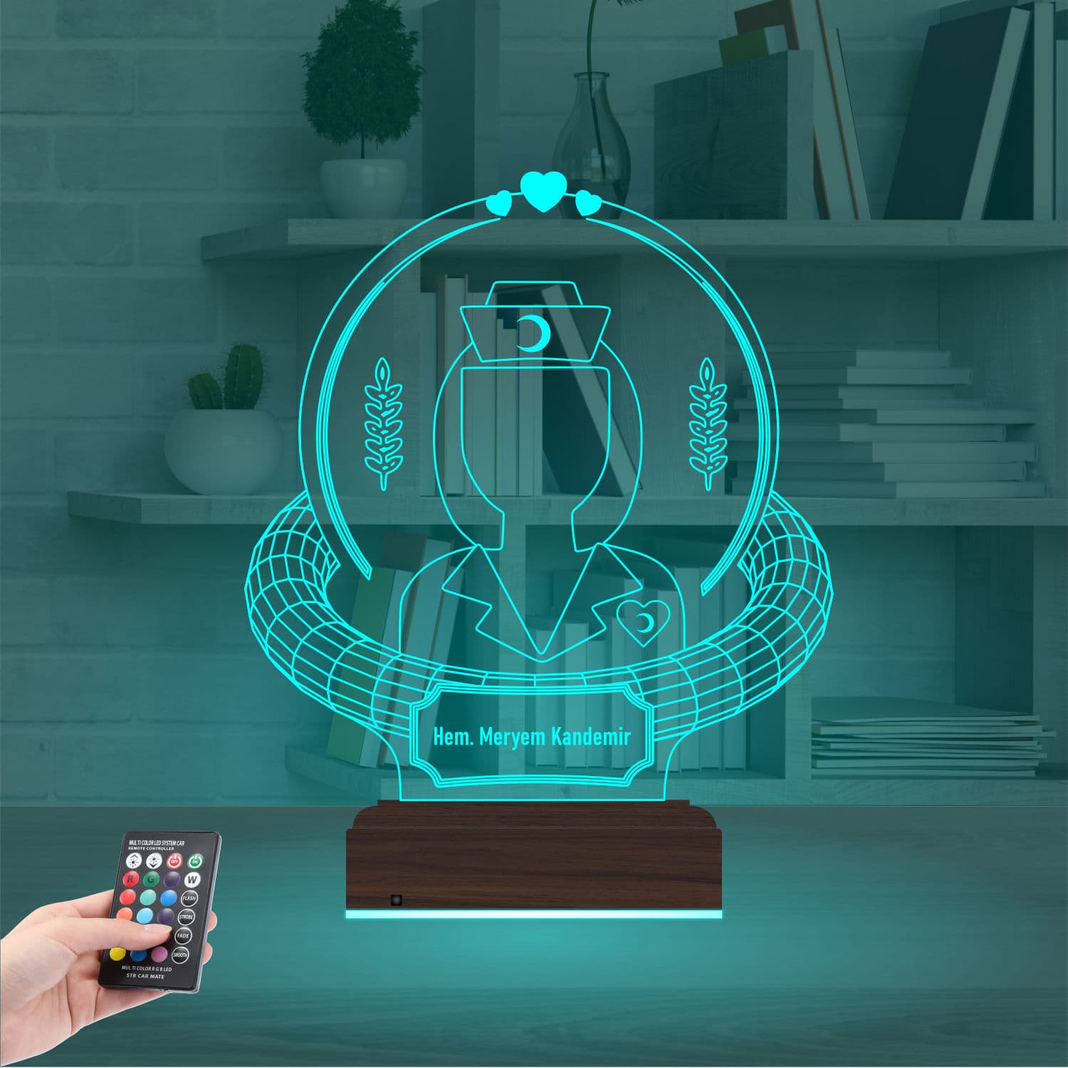 Медсестра — 3D LED Ночник | Подарок медику 3