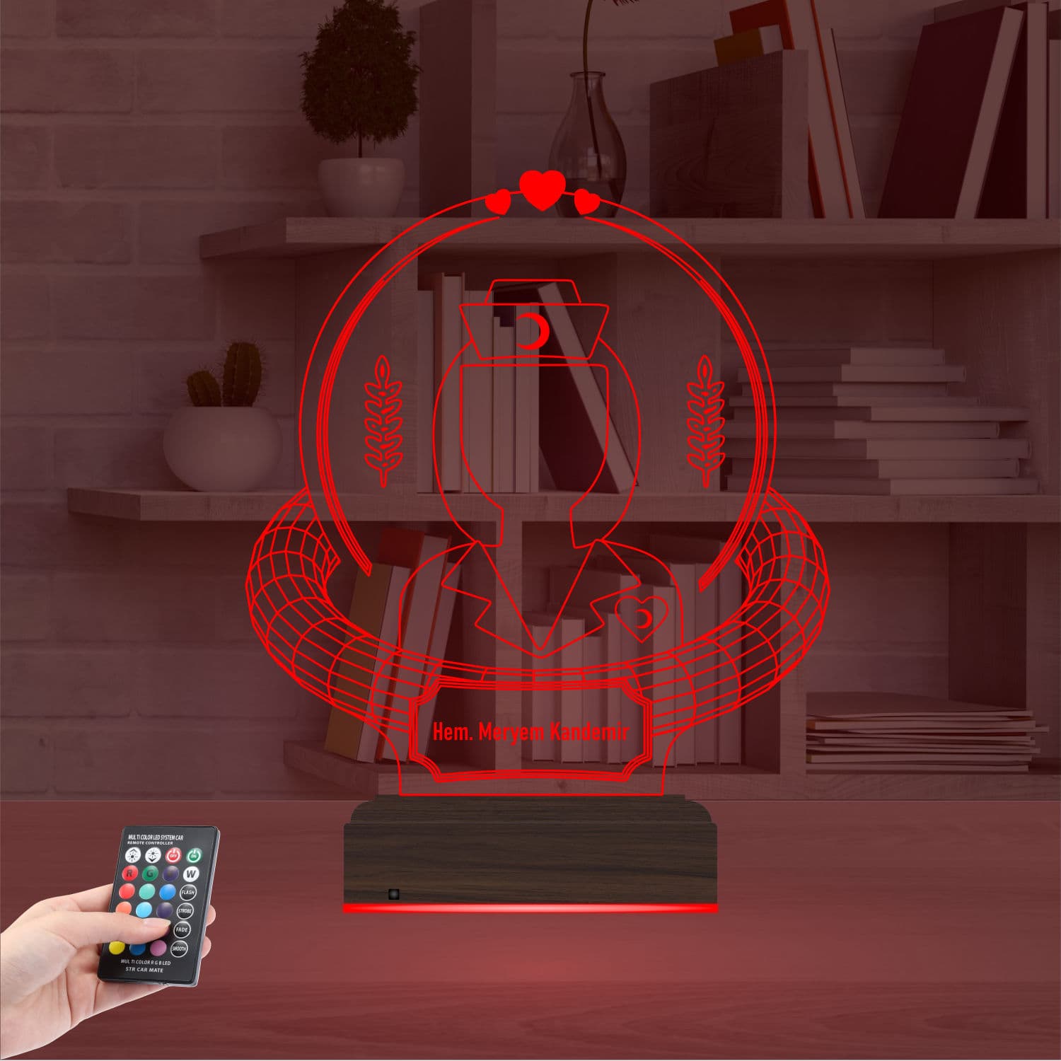 Медсестра — 3D LED Ночник | Подарок медику 5