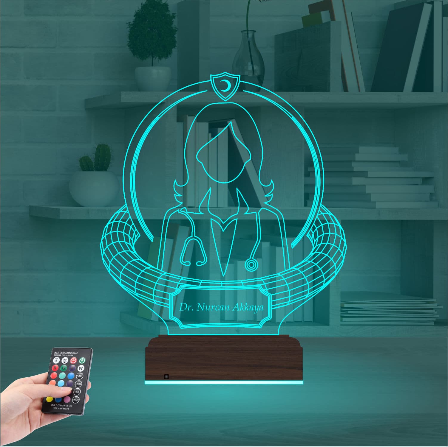 Врач — 3D LED Ночник | Подарок доктору 3