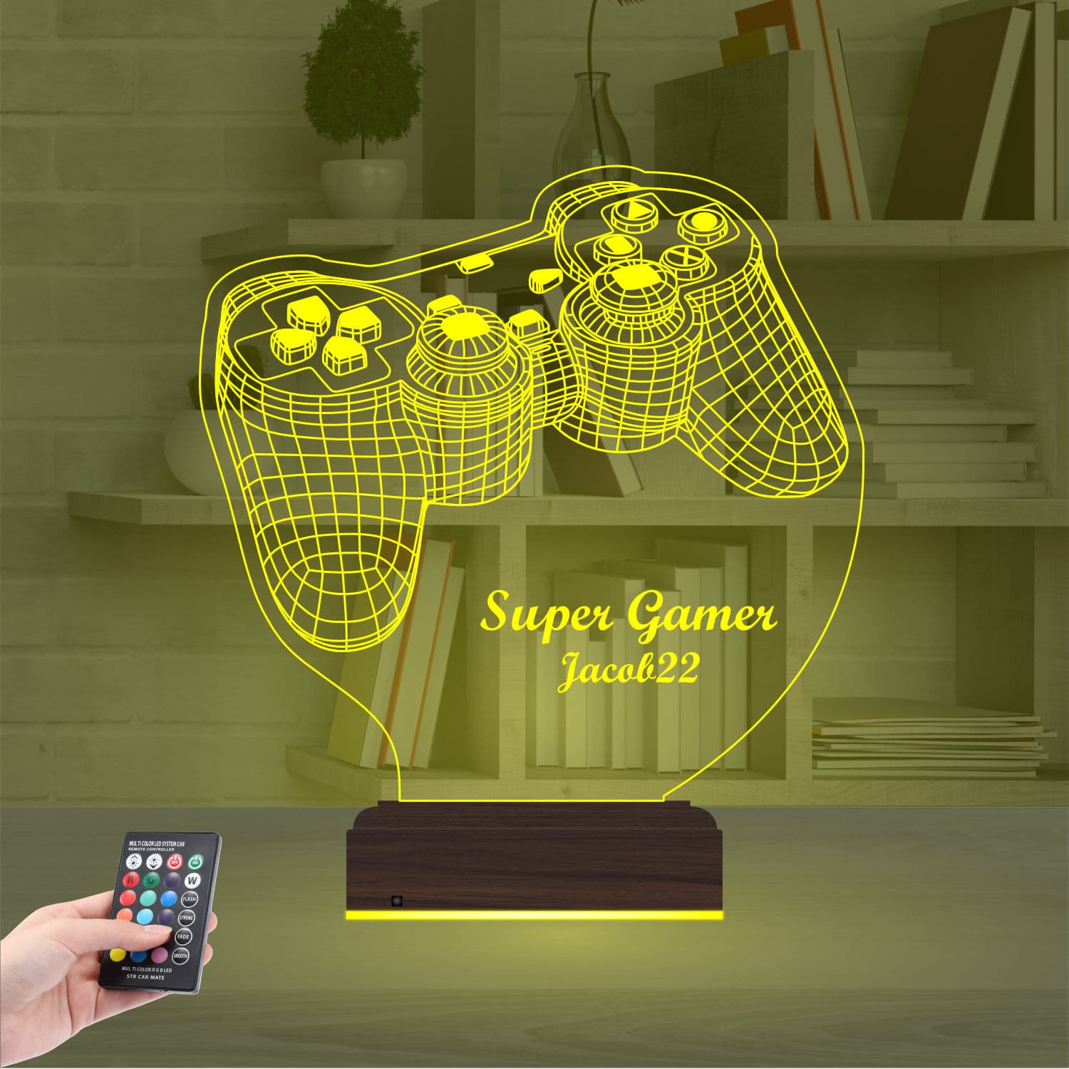 Геймпад 3D Ночник с именем 7