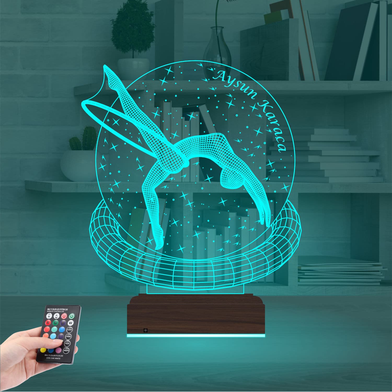 Гимнастка — 3D LED Ночник | Подарок спортсменке 3