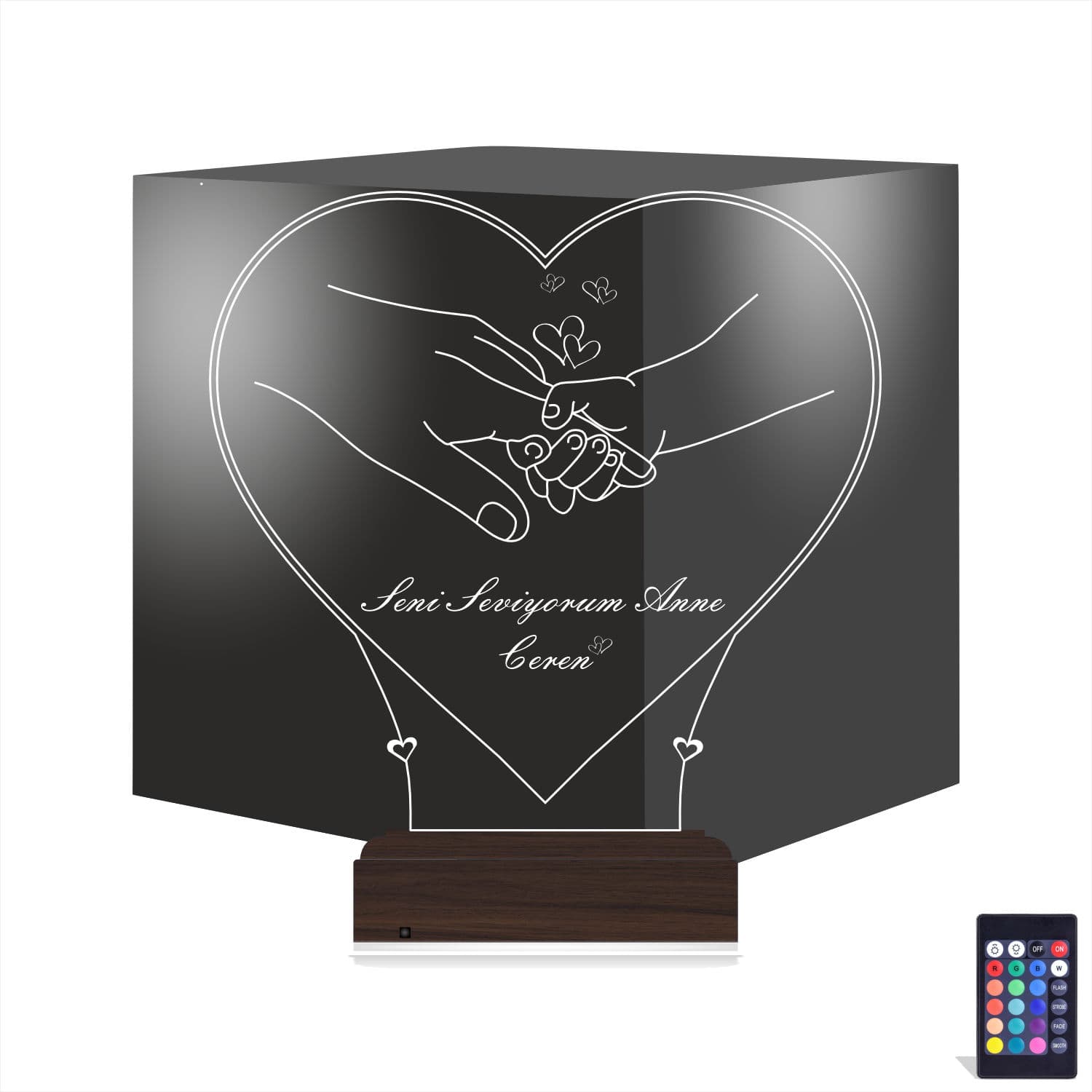 Руки матери и ребенка — 3D LED Ночник | Подарок маме 1