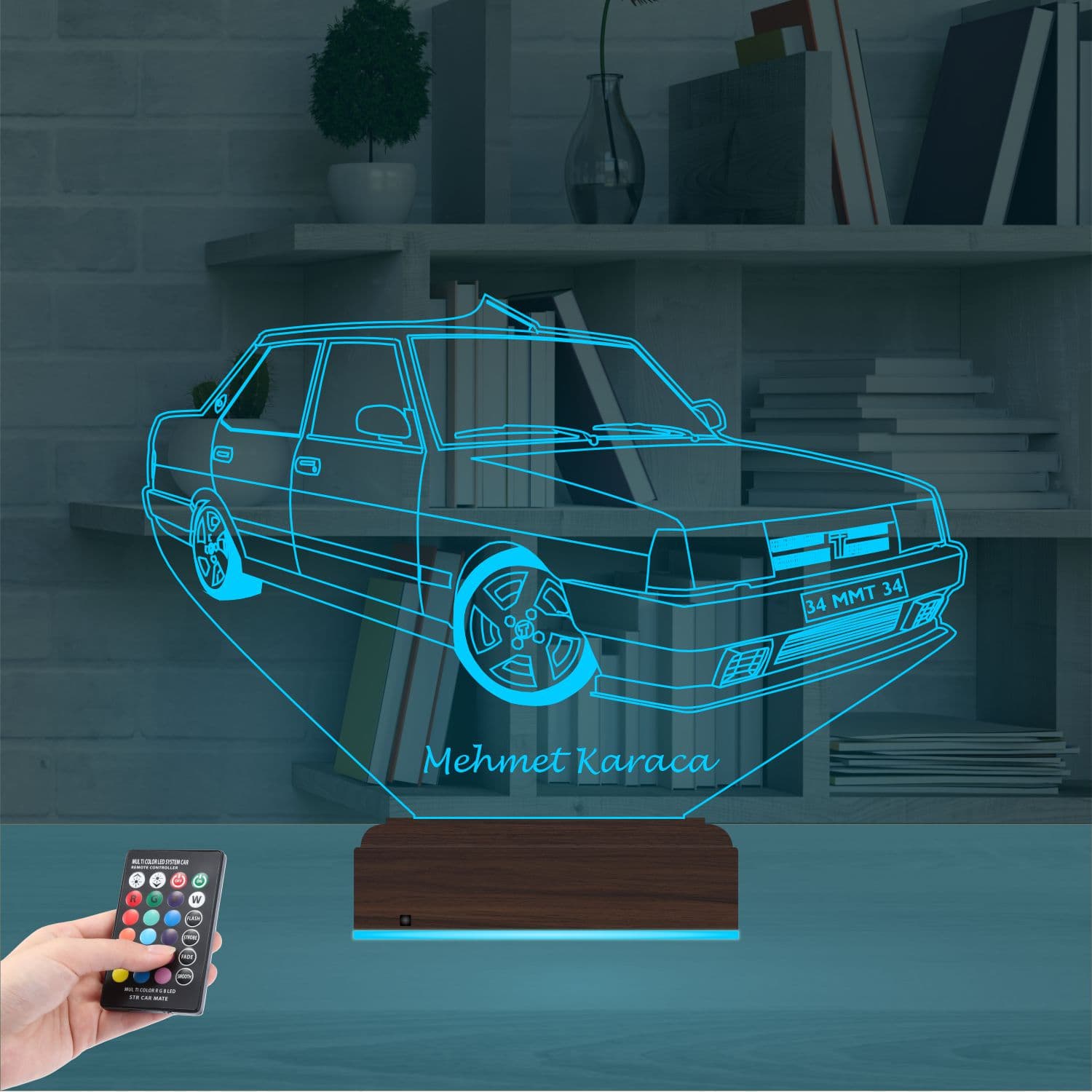 Автомобиль Tofaş — 3D LED Ночник | Подарок мужчине 9