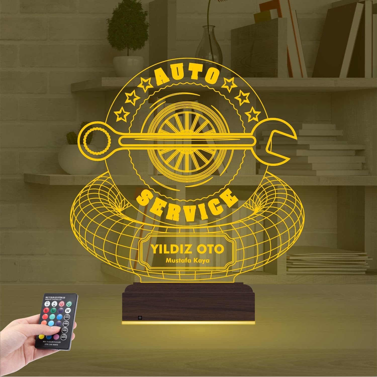 Автосервис — 3D LED Ночник | Подарок мужчине-автомобилисту 8