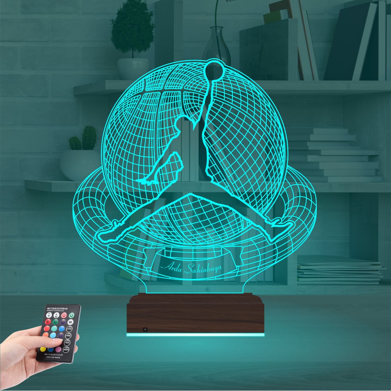 Баскетболист — 3D LED Ночник | Подарок спортсмену 3