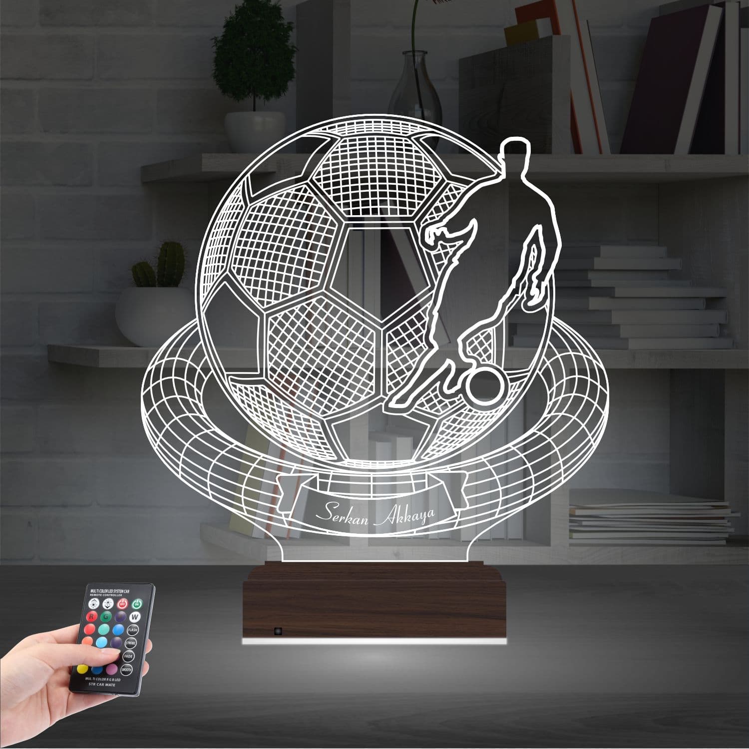 Футболист — 3D LED Ночник | Подарок спортсмену 2