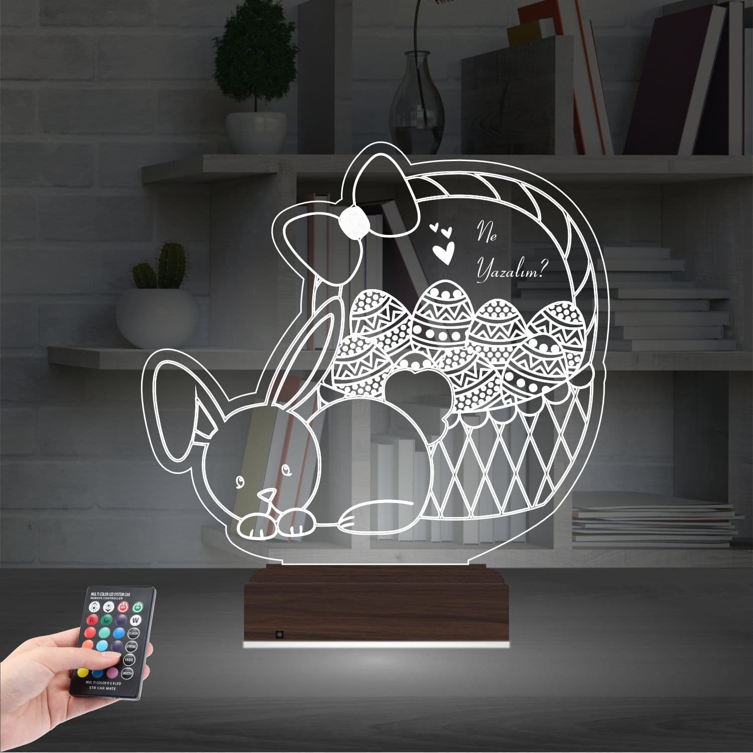 Пасхальный кролик — 3D LED Ночник | Подарок детям 2