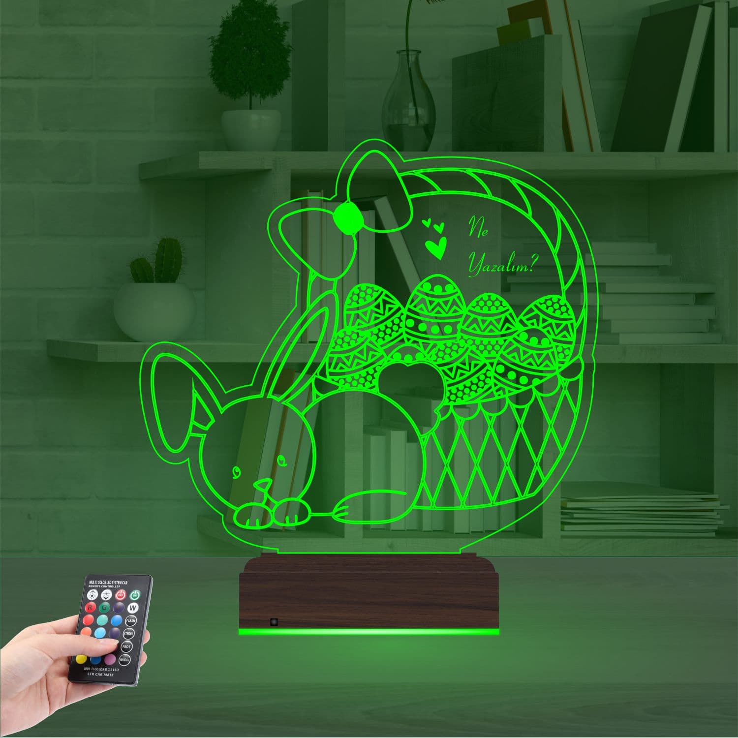 Пасхальный кролик — 3D LED Ночник | Подарок детям 6