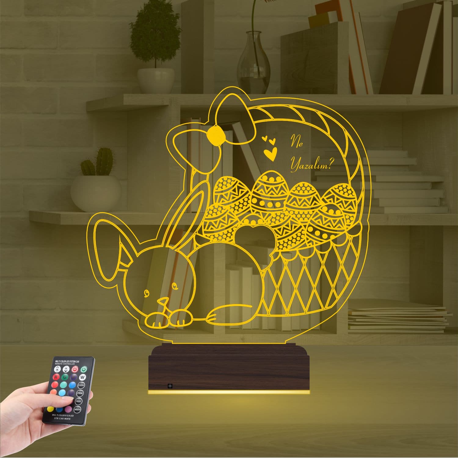 Пасхальный кролик — 3D LED Ночник | Подарок детям 8