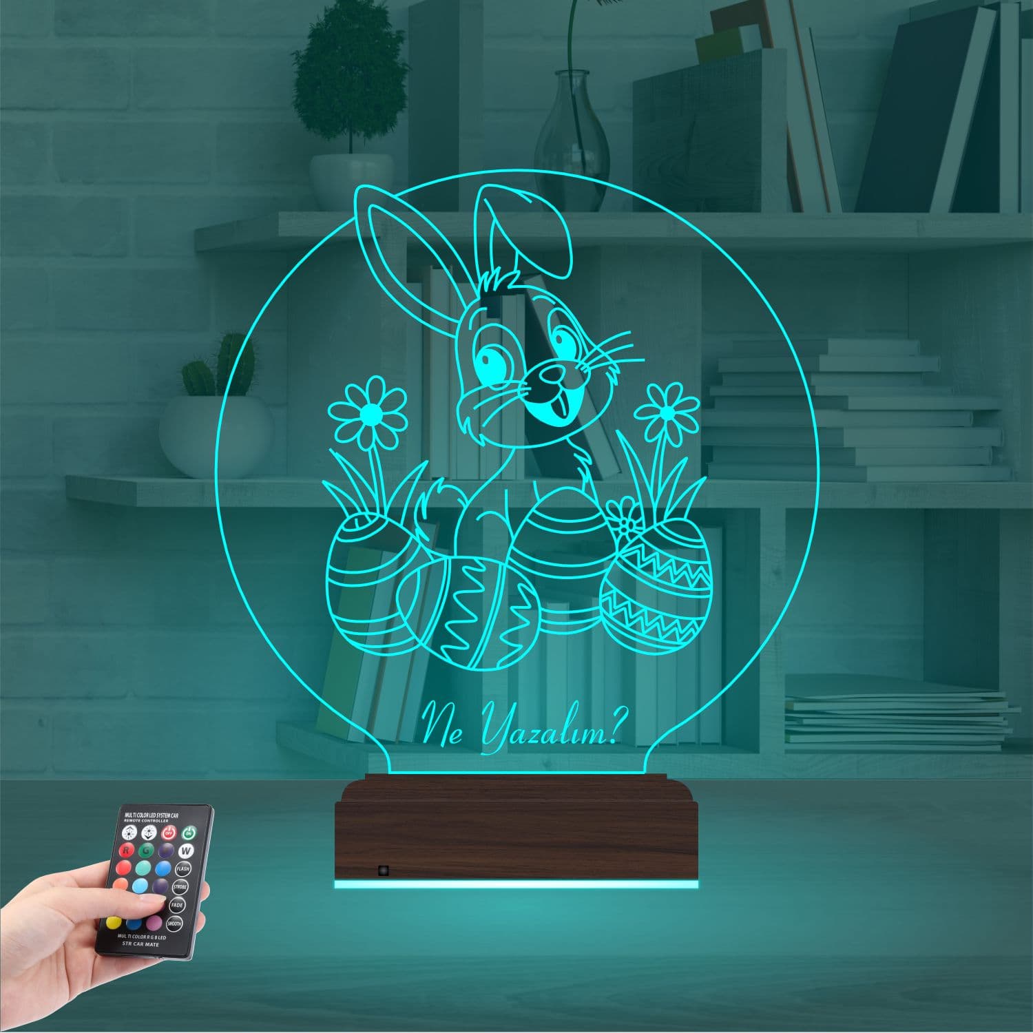 Пасхальный Кролик — 3D LED Ночник | Подарок на Пасху 3