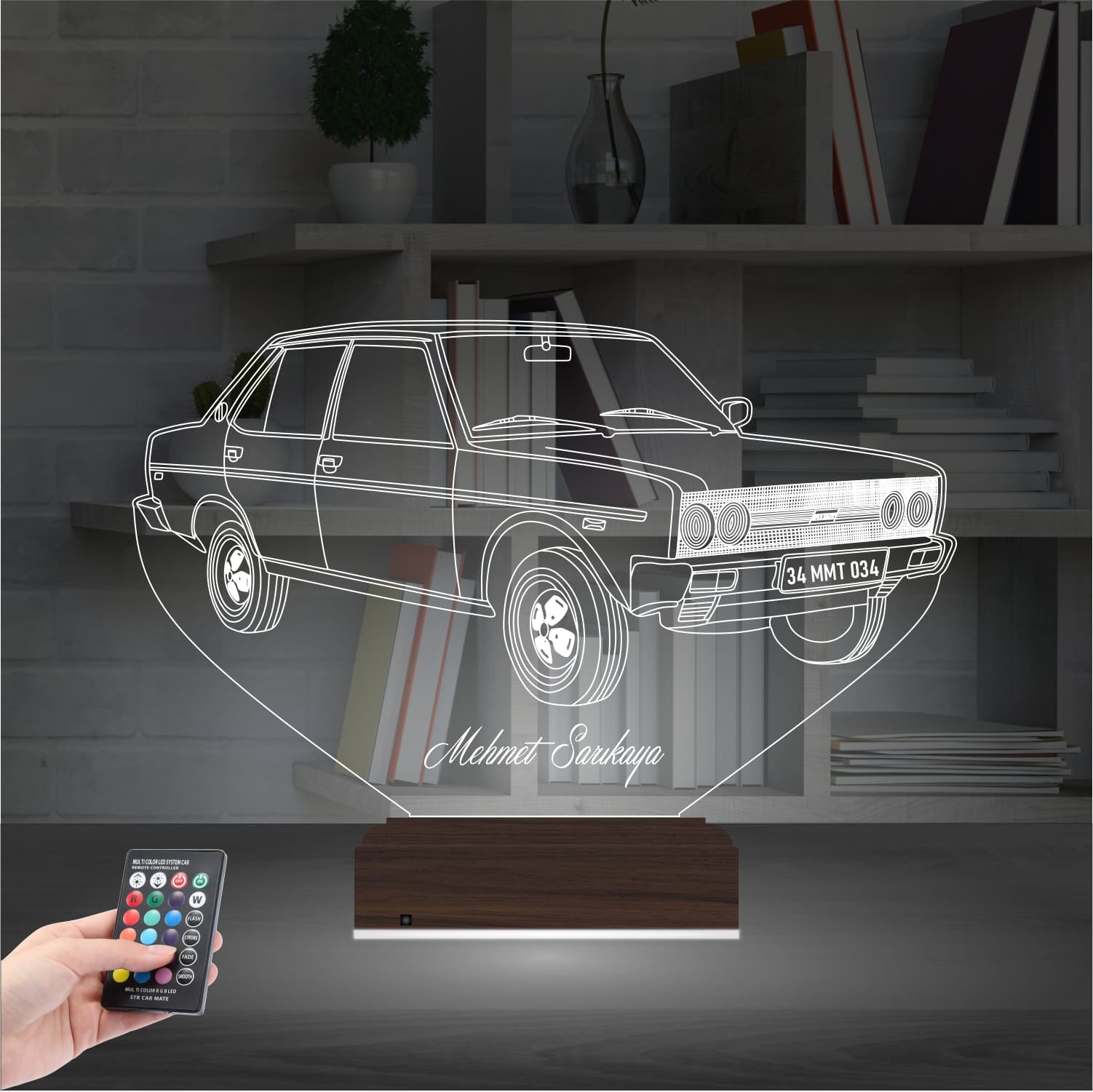 Автомобиль Tofaş — 3D LED Ночник | Подарок мужчине 2