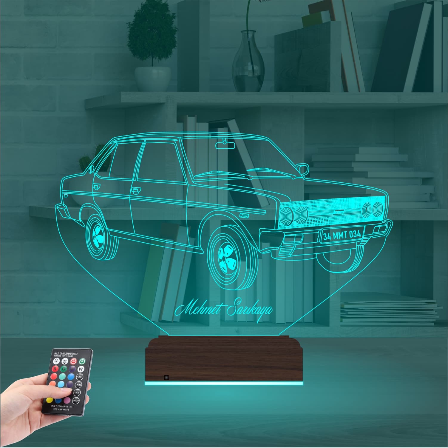 Автомобиль Tofaş — 3D LED Ночник | Подарок мужчине 3