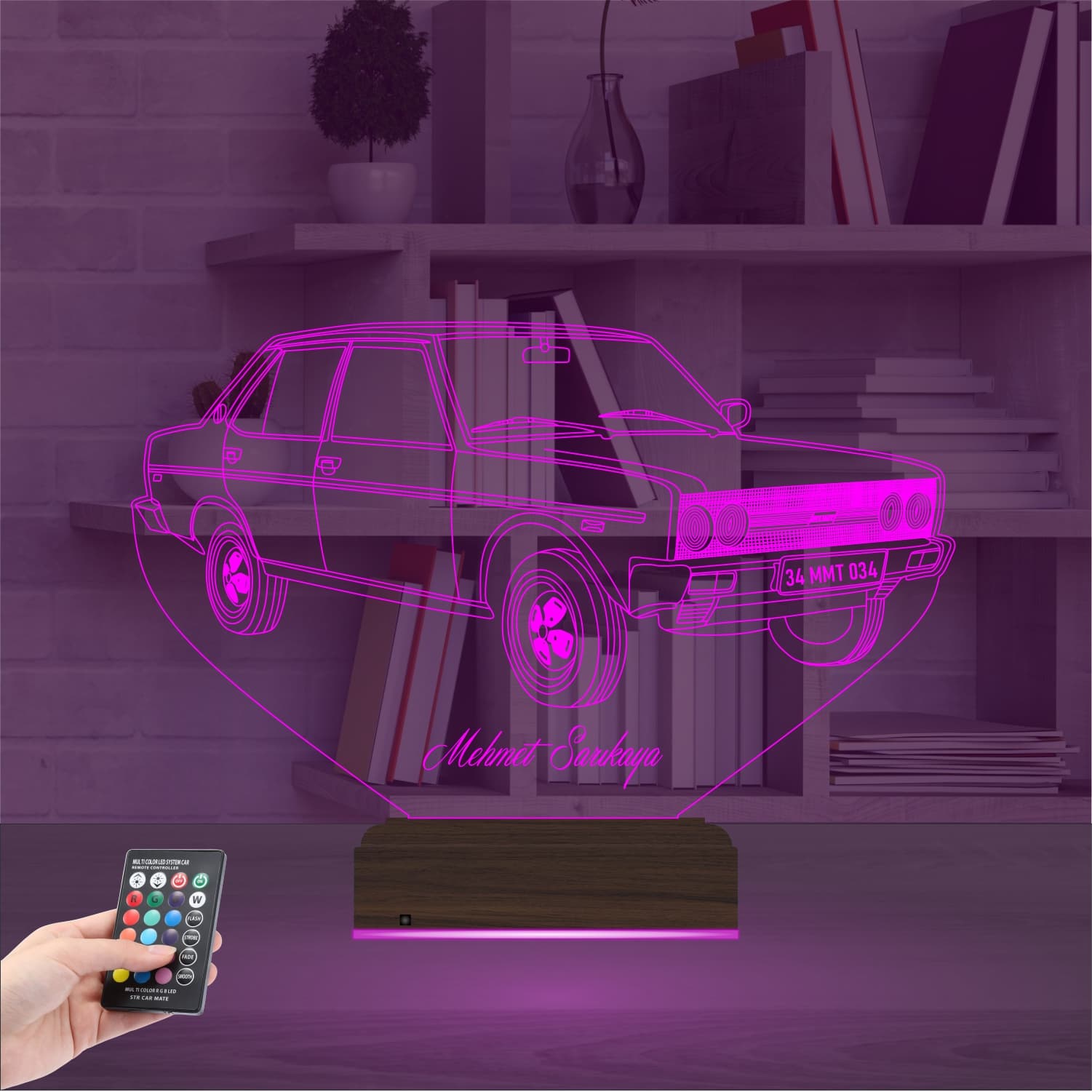 Автомобиль Tofaş — 3D LED Ночник | Подарок мужчине 4