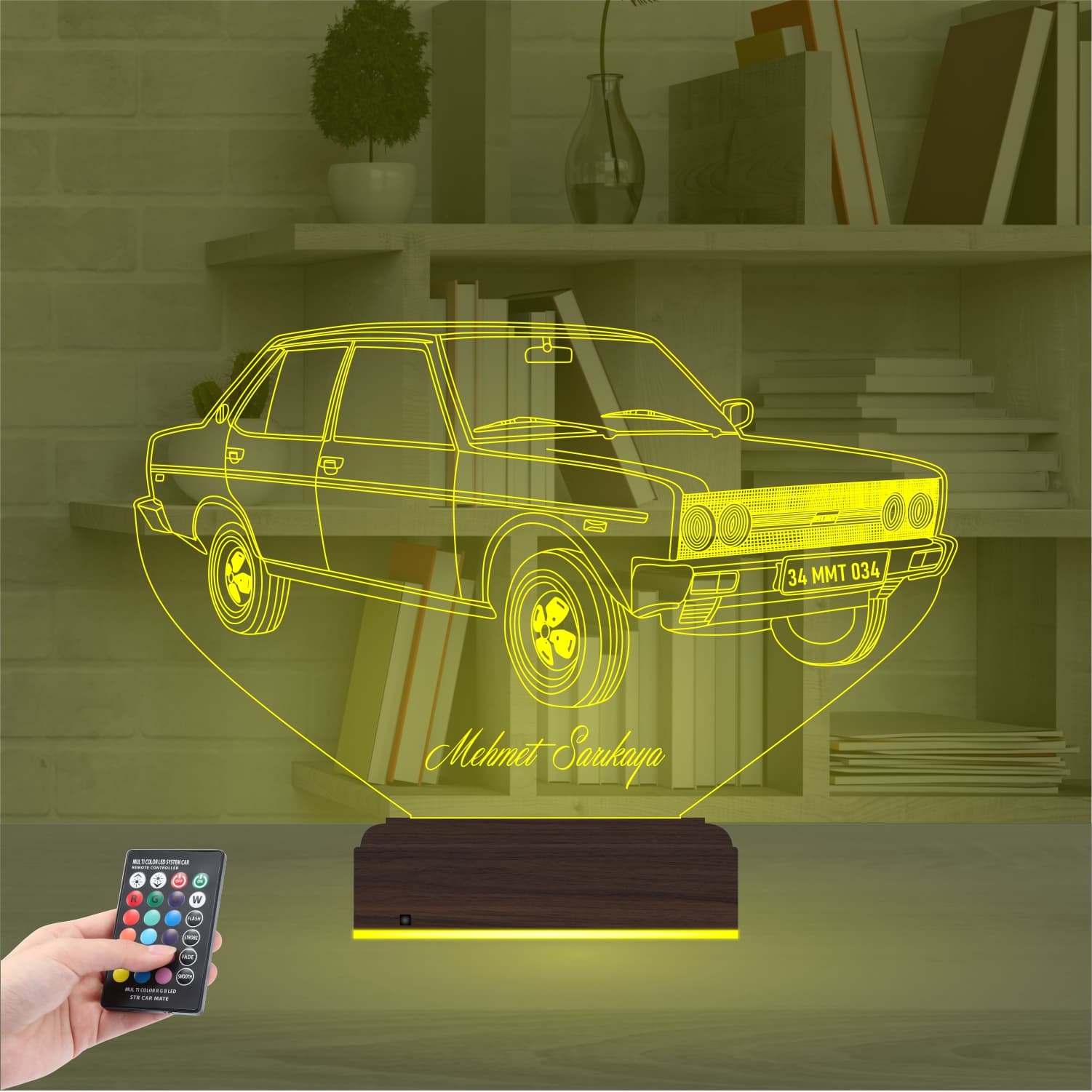 Автомобиль Tofaş — 3D LED Ночник | Подарок мужчине 7