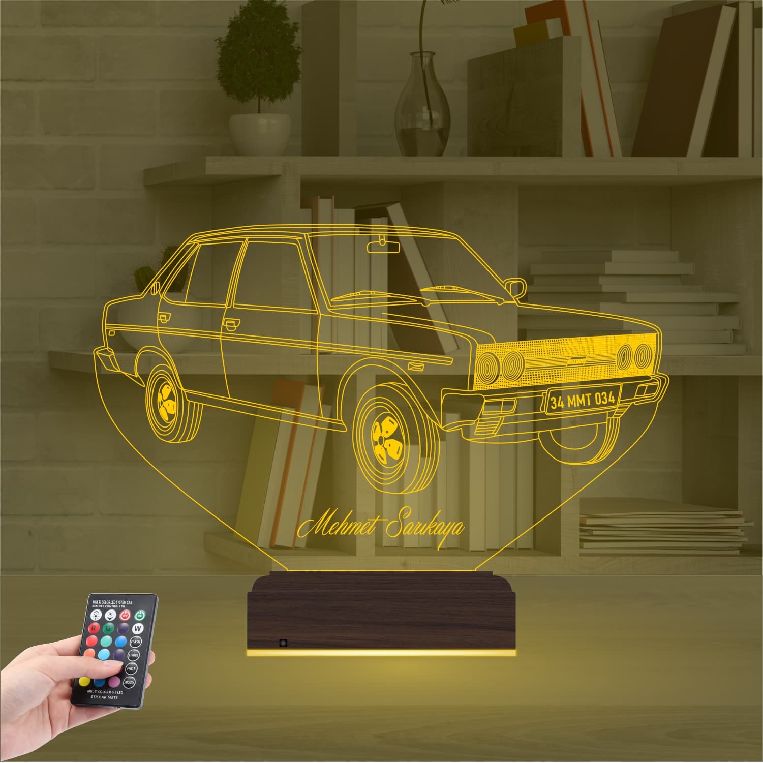 Автомобиль Tofaş — 3D LED Ночник | Подарок мужчине 8