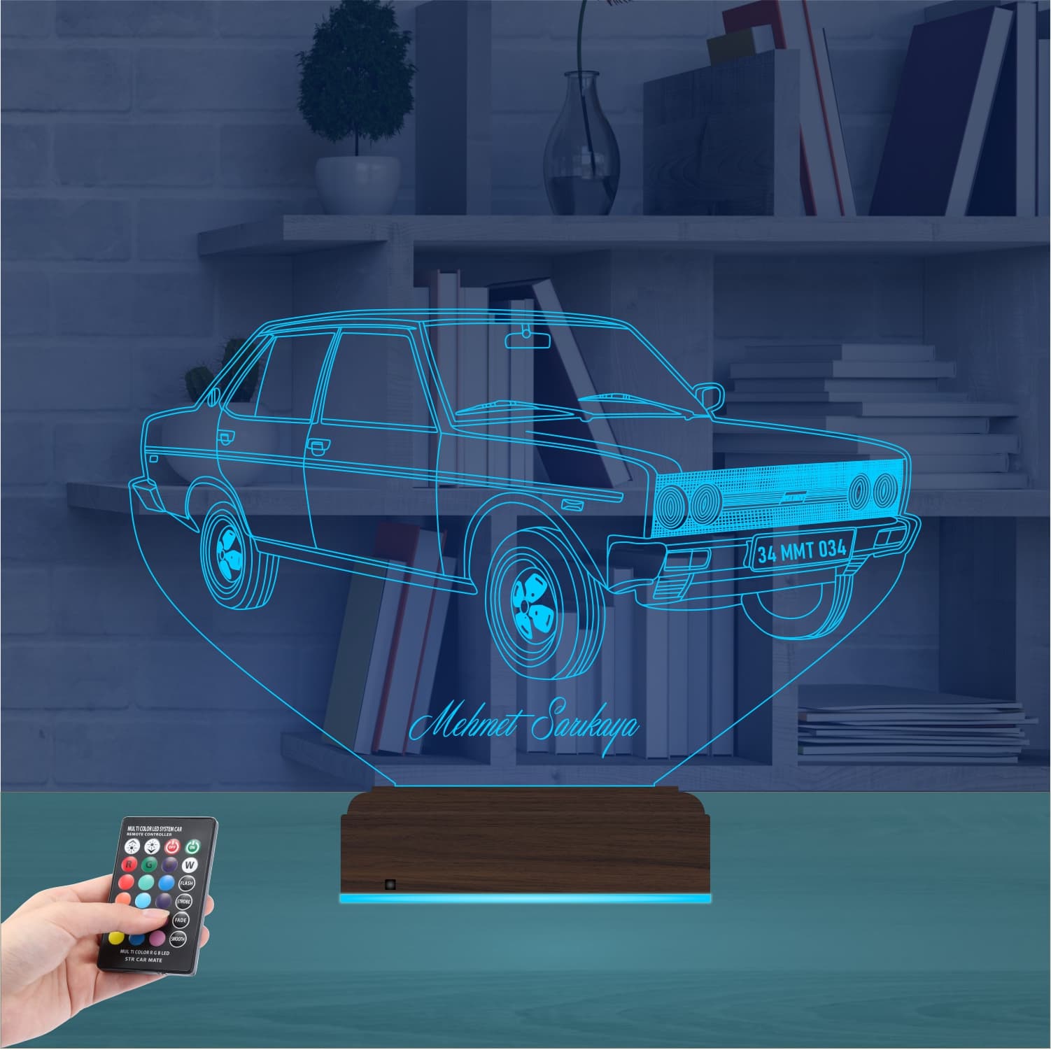 Автомобиль Tofaş — 3D LED Ночник | Подарок мужчине 9