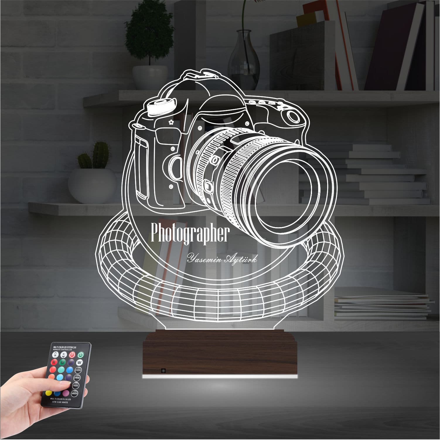 Фотокамера — 3D LED Ночник | Подарок фотографу 2