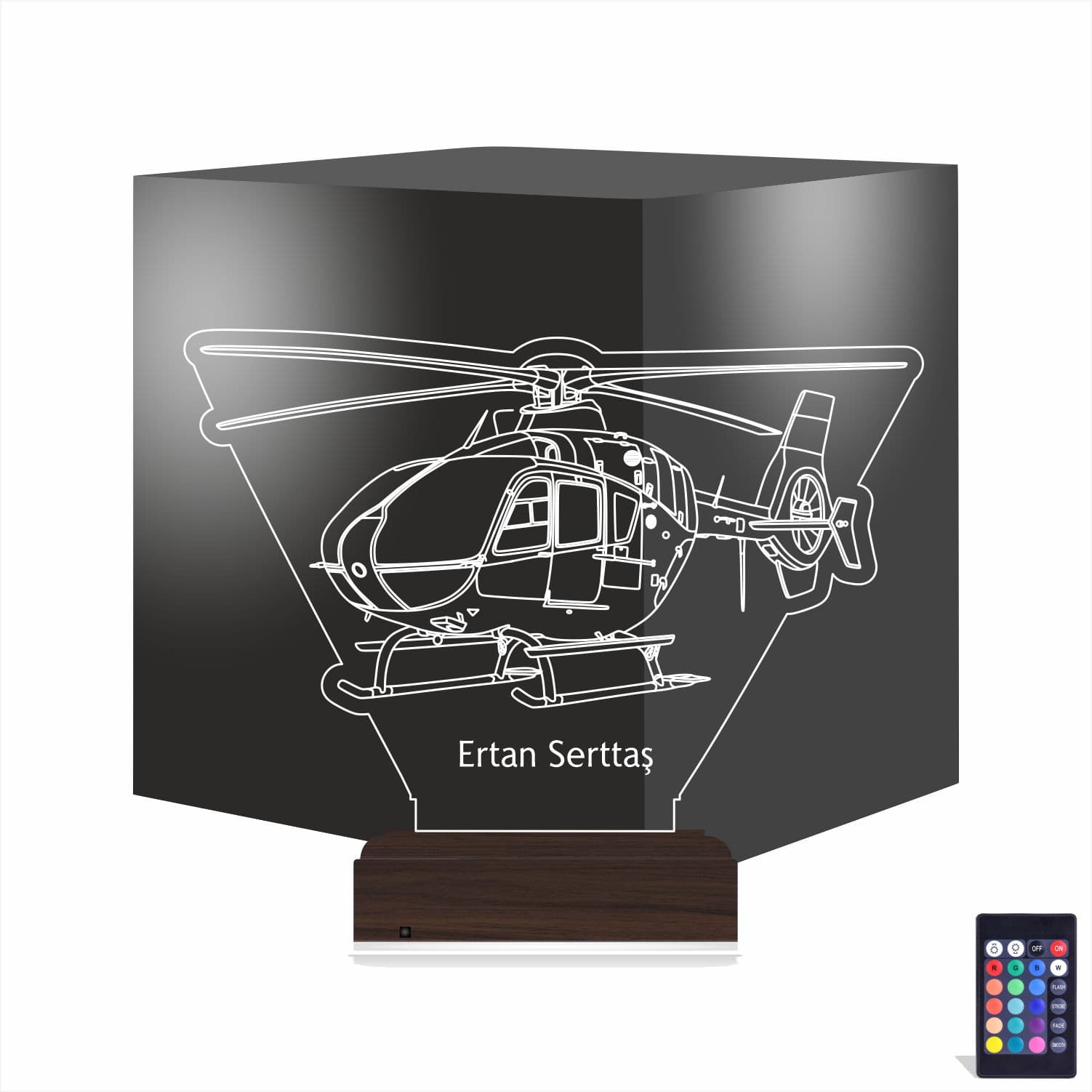 Вертолет с именем 3D Ночник 1