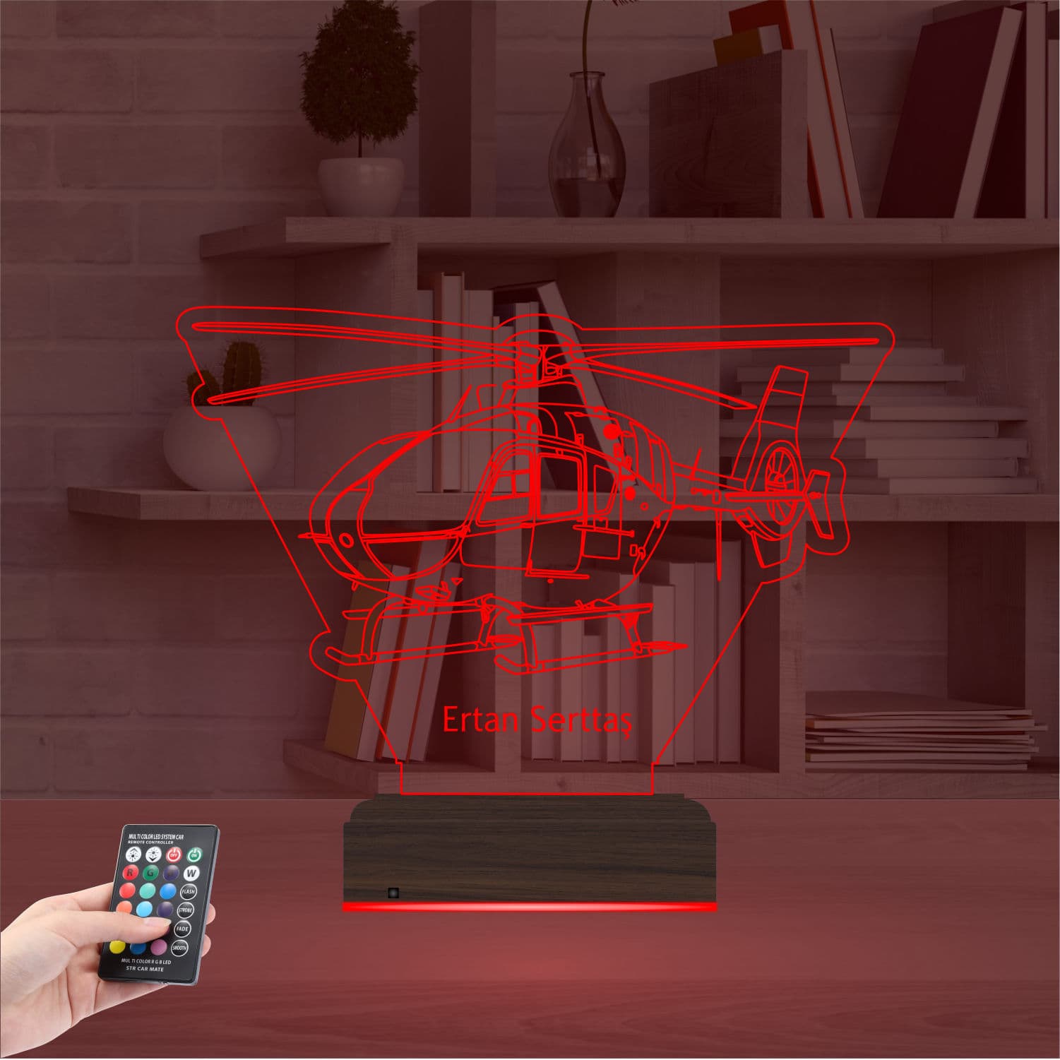 Вертолет с именем 3D Ночник 5