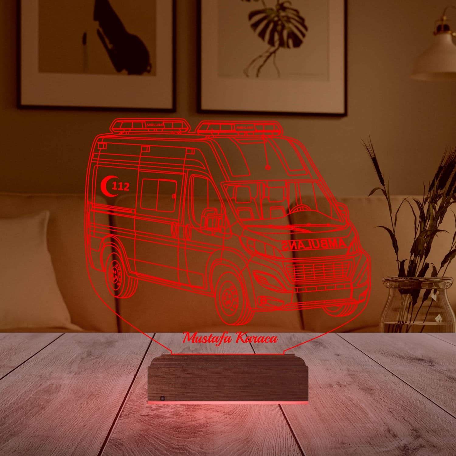 Скорая помощь — 3D LED Ночник | Подарок врачу 4