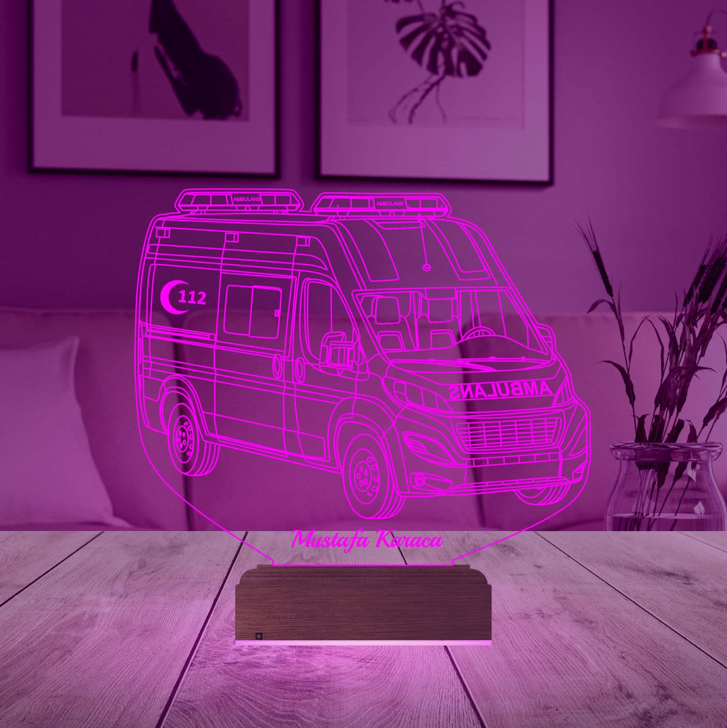 Скорая помощь — 3D LED Ночник | Подарок врачу 5