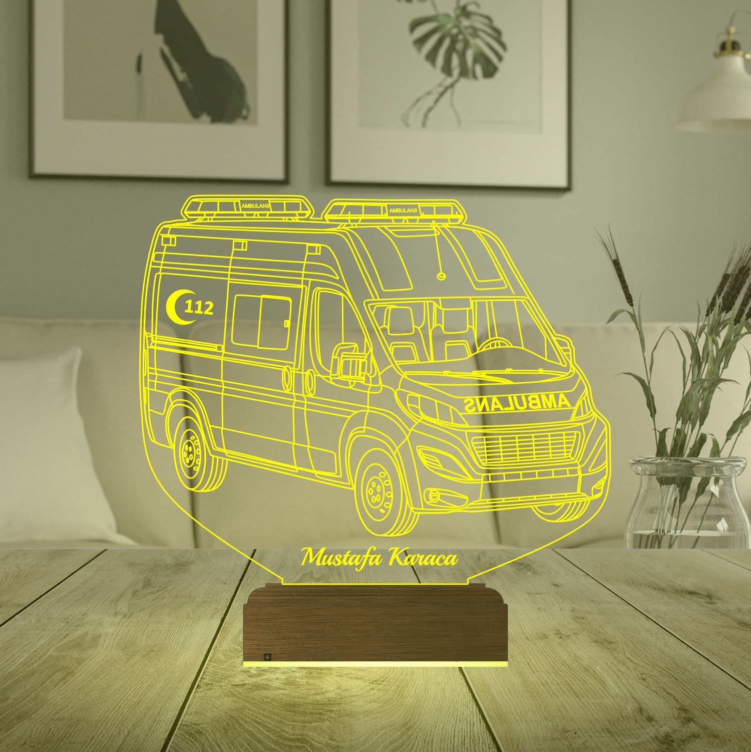 Скорая помощь — 3D LED Ночник | Подарок врачу 6