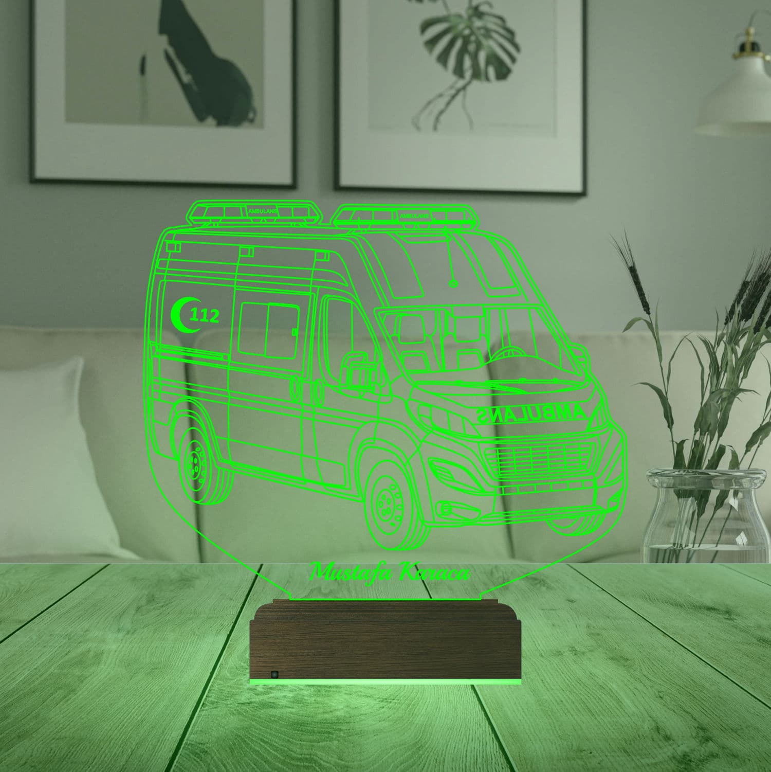 Скорая помощь — 3D LED Ночник | Подарок врачу 7