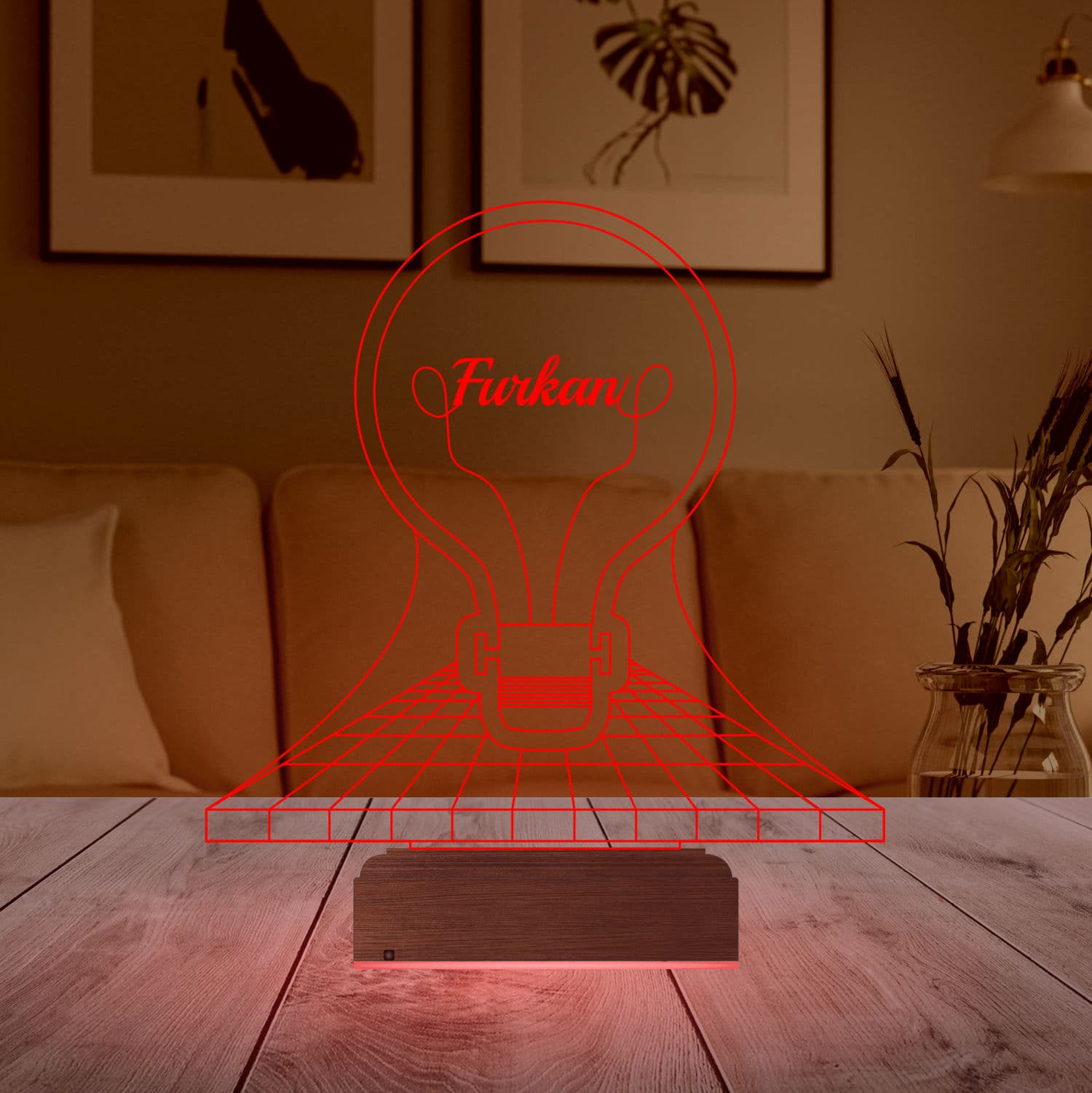 Лампочка с именем — 3D LED Ночник | Персональный подарок 4