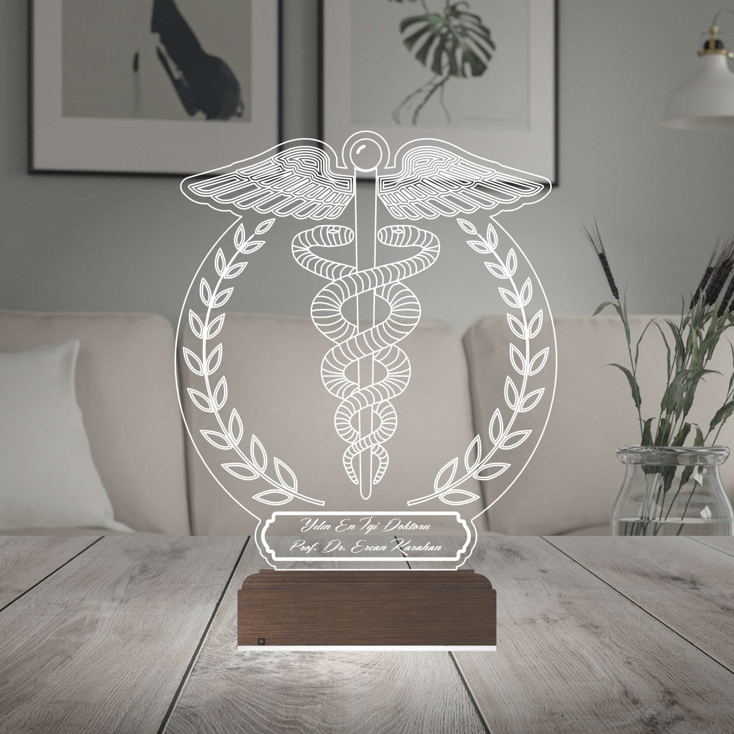 Символ медицины — 3D LED Ночник | Подарок врачу 2