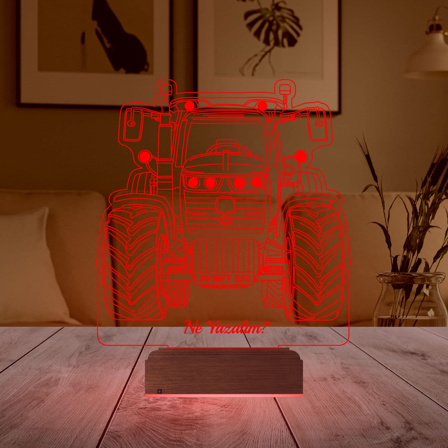 Трактор — 3D LED Ночник | Подарок мужчине 4