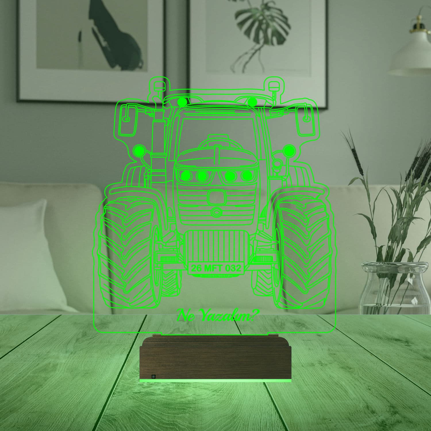 Трактор — 3D LED Ночник | Подарок мужчине 7