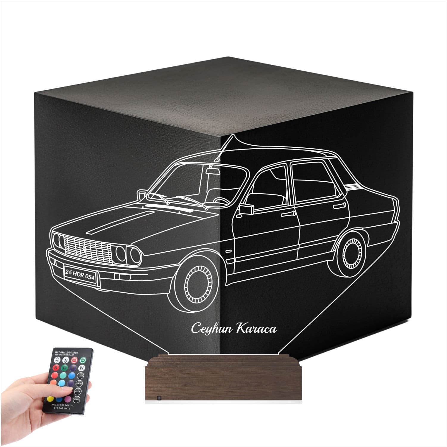 Renault 12 — 3D LED Ночник | Подарок мужчине 1