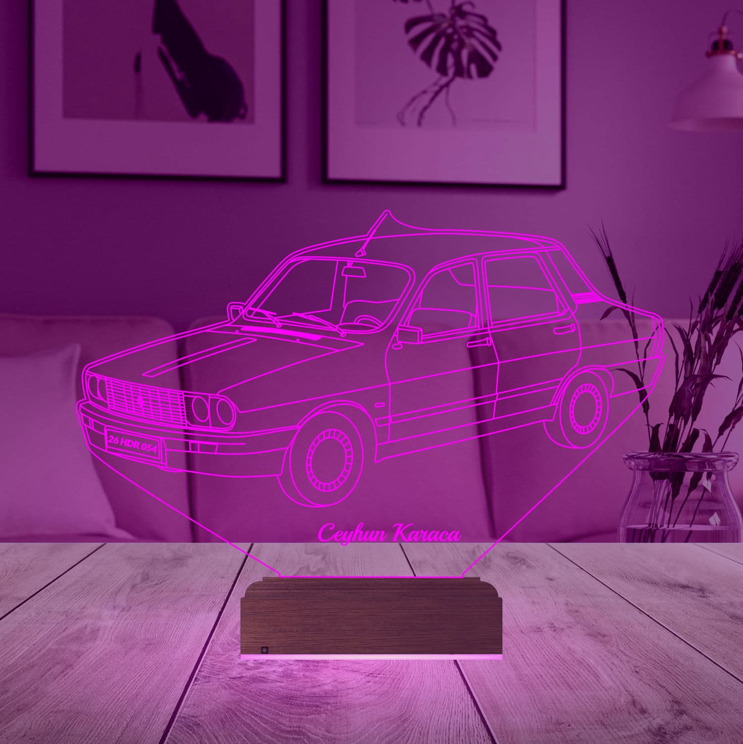 Renault 12 — 3D LED Ночник | Подарок мужчине 5