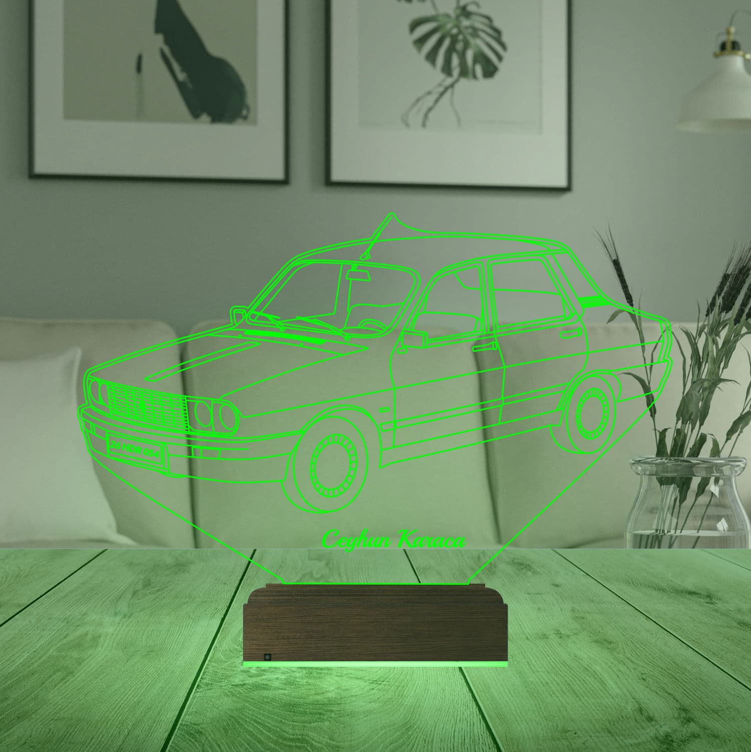 Renault 12 — 3D LED Ночник | Подарок мужчине 7