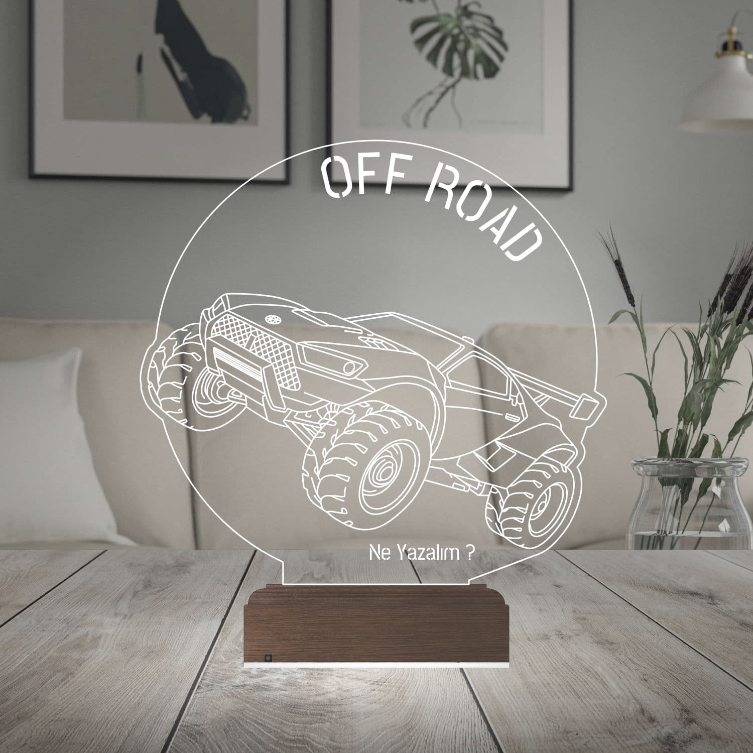 Внедорожник — 3D LED Ночник | Подарок мужчине или мальчику 2