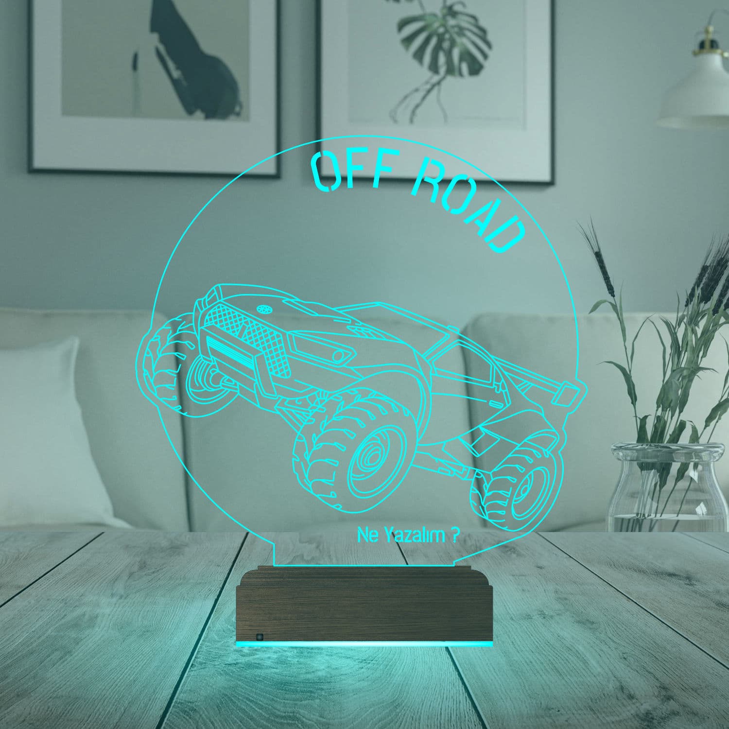 Внедорожник — 3D LED Ночник | Подарок мужчине или мальчику 3