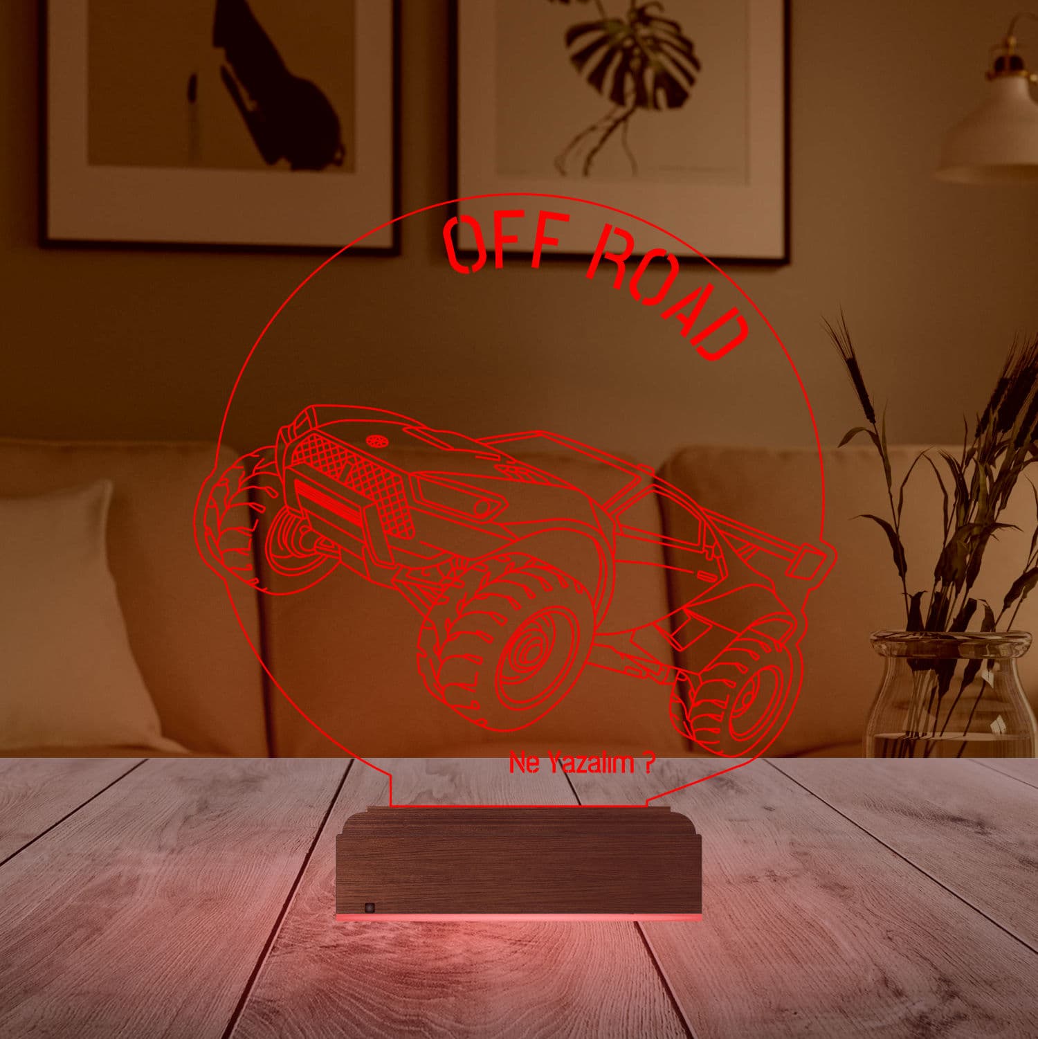 Внедорожник — 3D LED Ночник | Подарок мужчине или мальчику 4