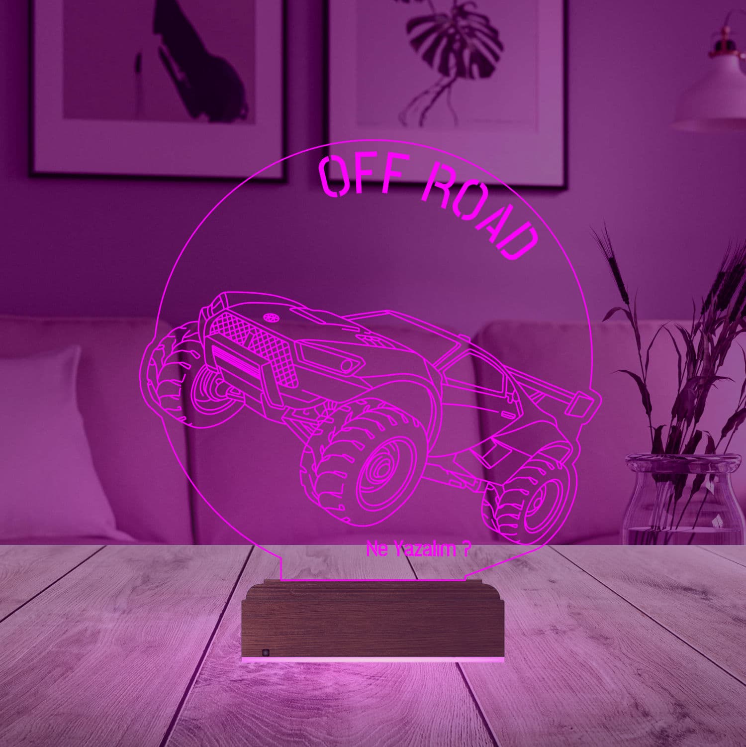 Внедорожник — 3D LED Ночник | Подарок мужчине или мальчику 5