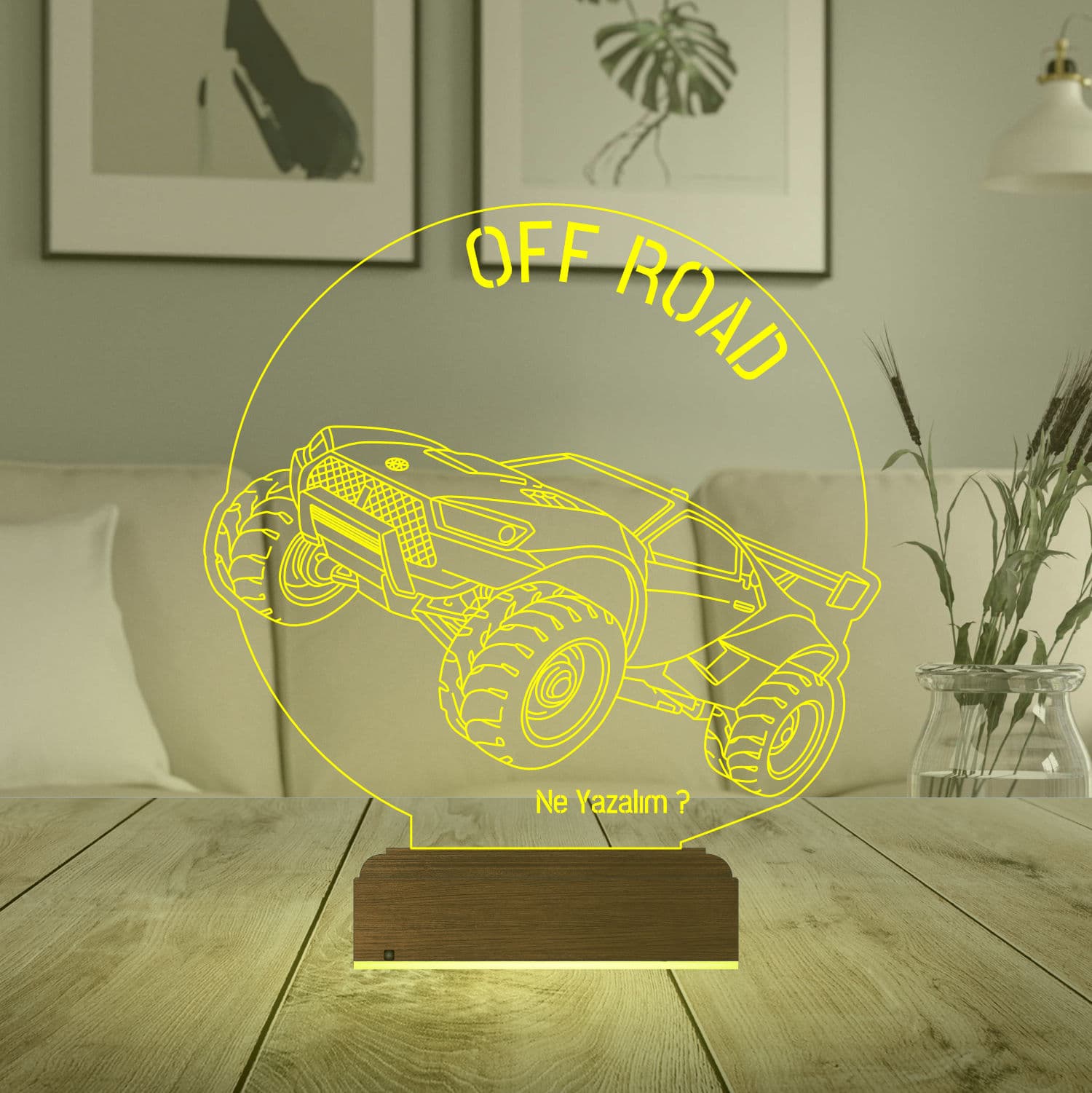 Внедорожник — 3D LED Ночник | Подарок мужчине или мальчику 6